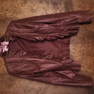 Boston Proper Brown Leather Jacket